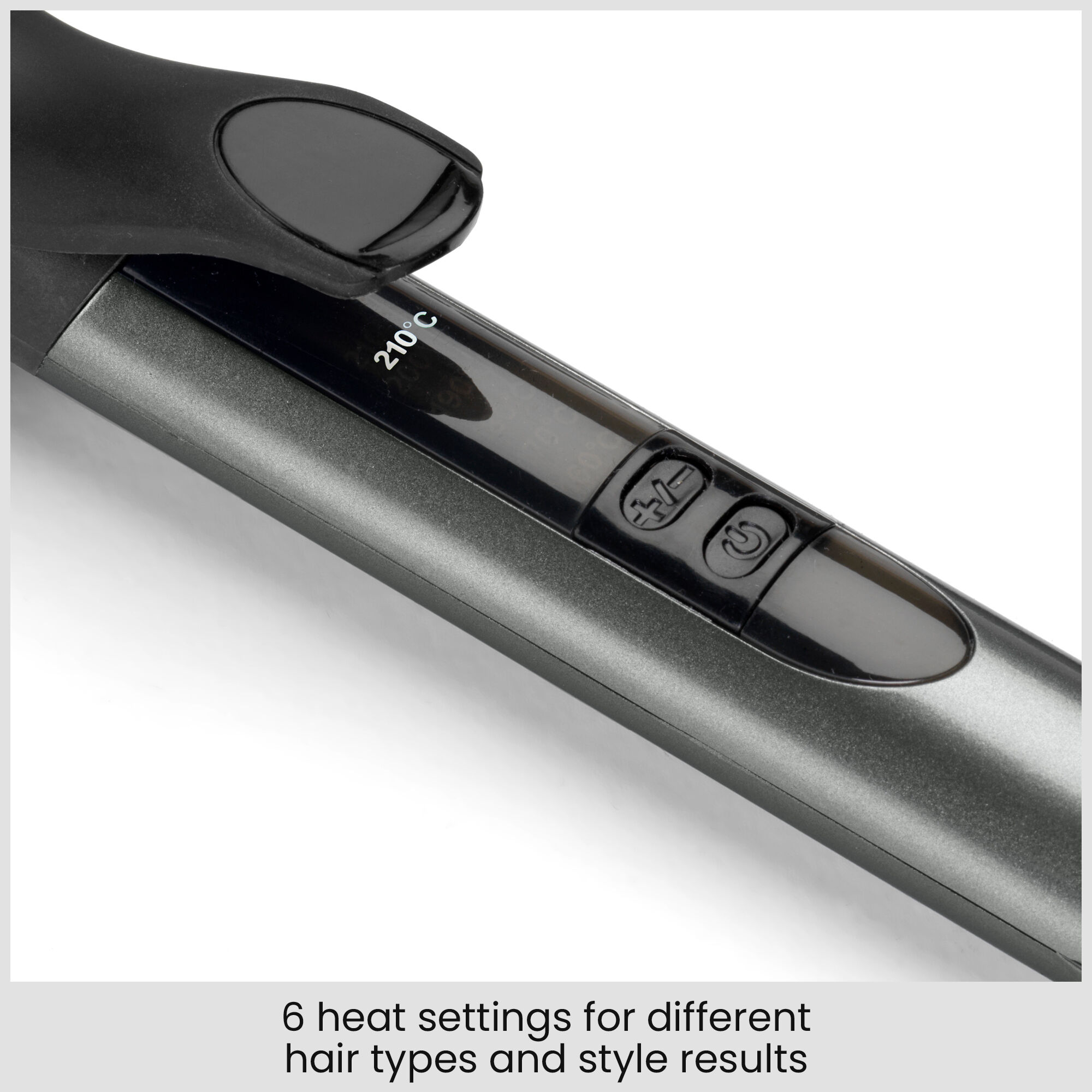 6 heat settings for different hair types and style results